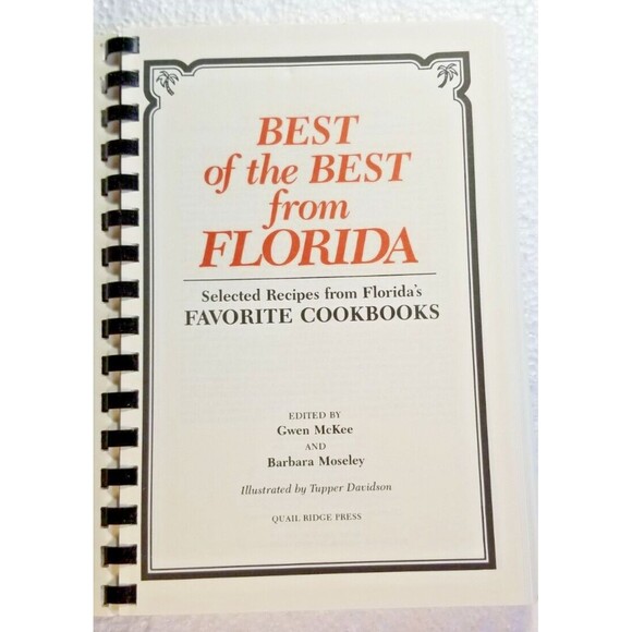 Florida Recipe Cookbook Best of The Best Recipes From Florida Spiral Bound - Picture 3 of 4